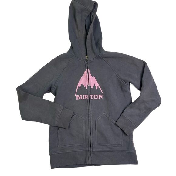 Vintage Burton Graphic Zip Up Grey Hoodie - Picture 2 of 8